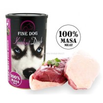 Fine Dog  консервы с уткой для собак - 100% мясо 1200g